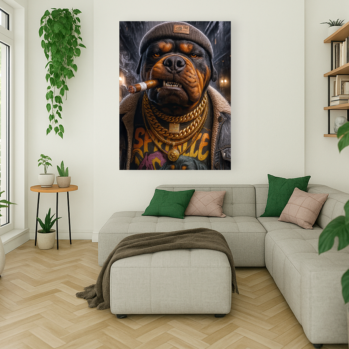 Rottweiler im Streetstyle