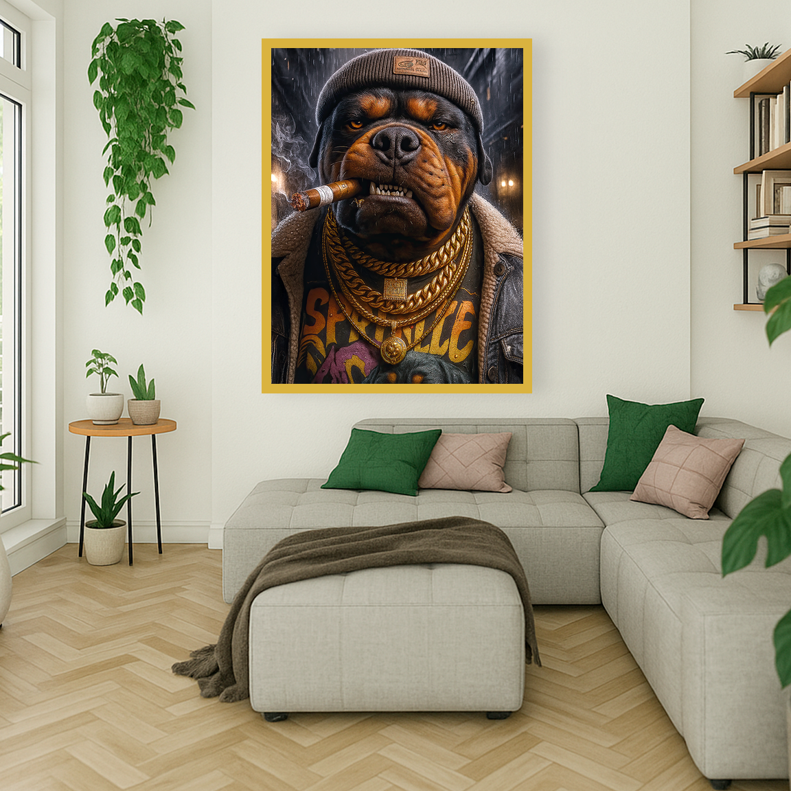 Rottweiler im Streetstyle
