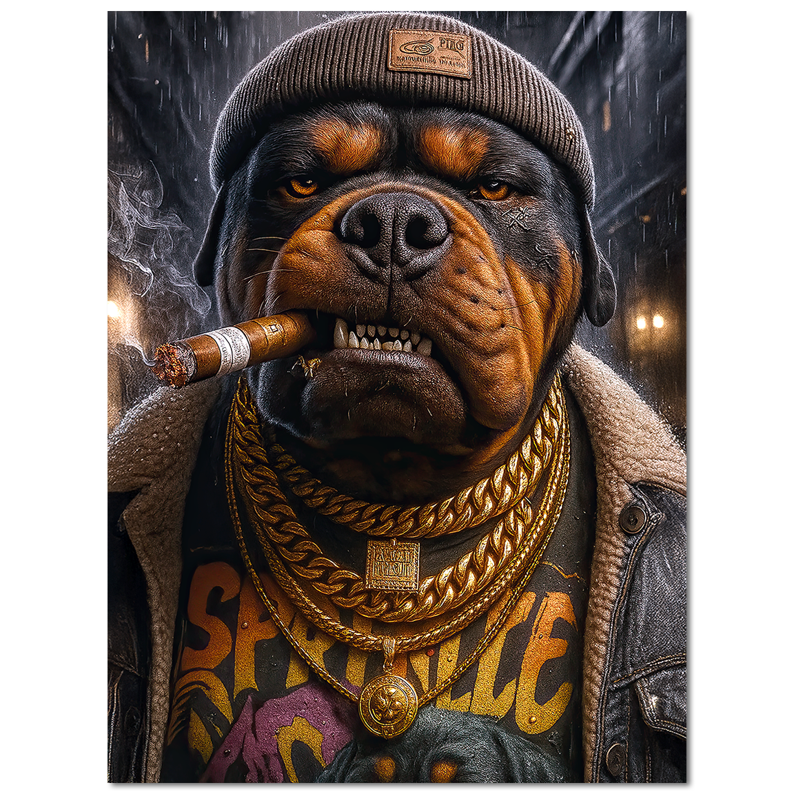 Rottweiler im Streetstyle