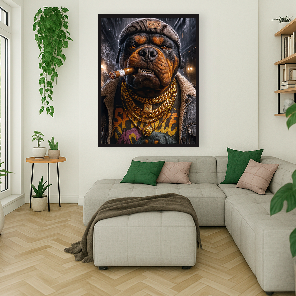 Rottweiler im Streetstyle