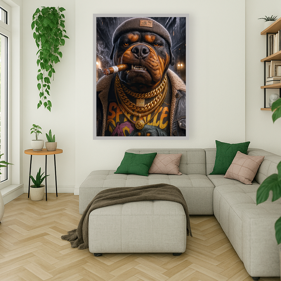 Rottweiler im Streetstyle
