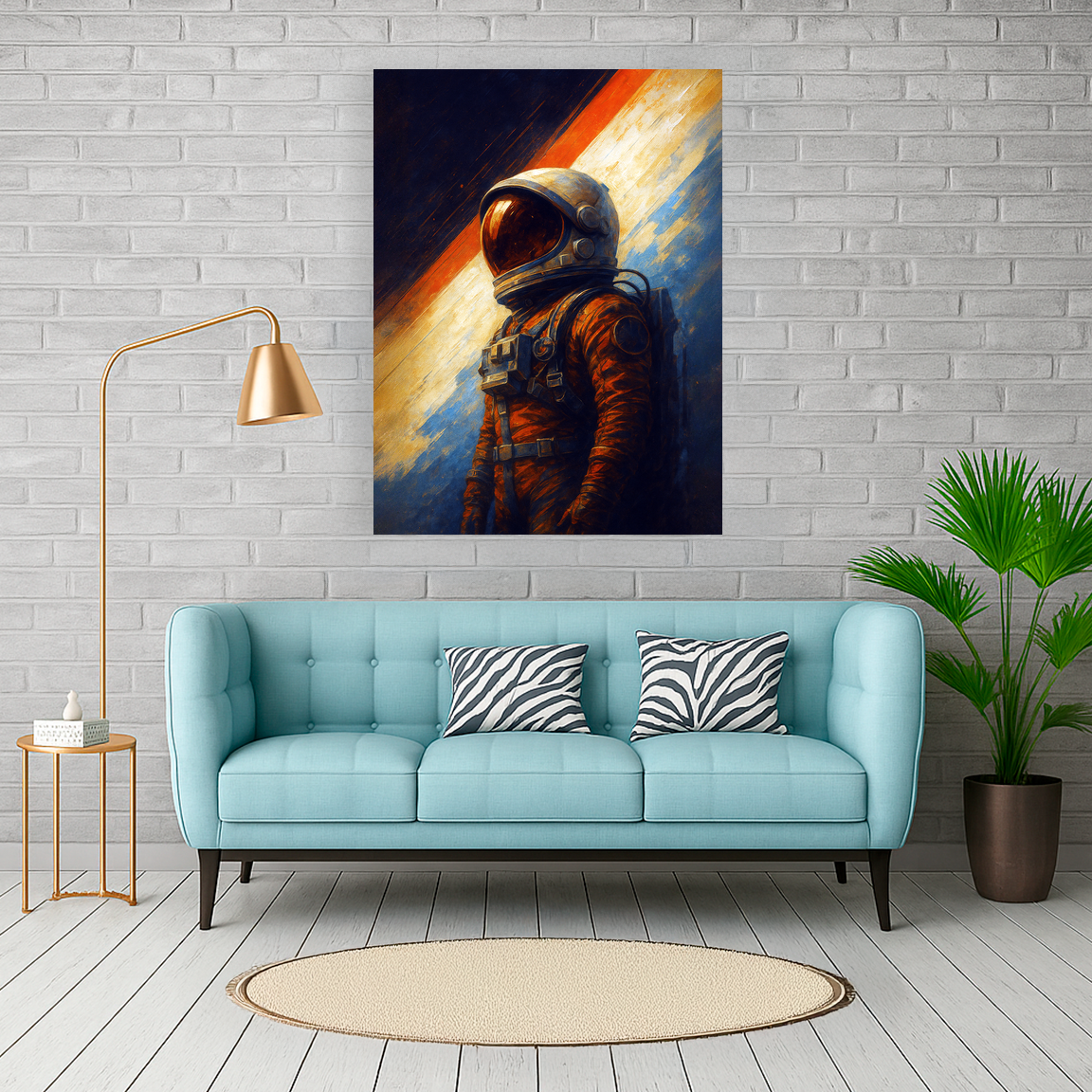 Astronaut in der Unendlichkeit