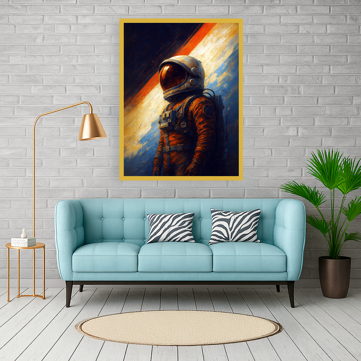 Astronaut in der Unendlichkeit