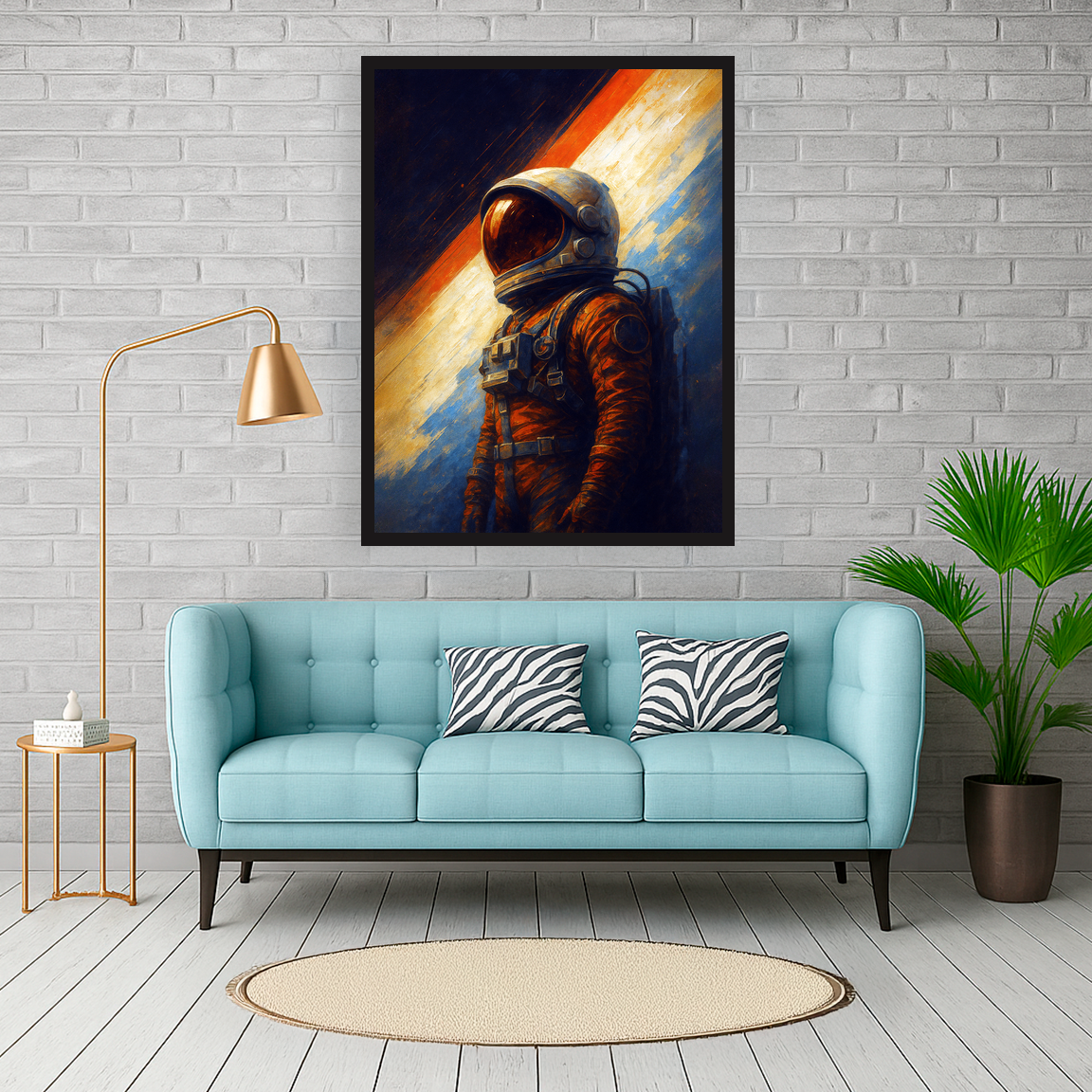 Astronaut in der Unendlichkeit
